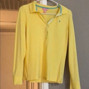 Long sleeve polo shirt